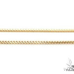 14K Yellow Gold Solid Thin Franco Necklace 18 Inches 1.6mm 67975 - Image 2