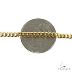 14K Yellow Gold Solid Thin Miami Cuban Link  20 Inches 3.5mm   65898 - Image 3