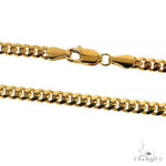 14k Yellow Gold Solid  Miami Cuban Link Chain 24 Inches 3.5mm 65675 - Image 5