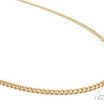14K Yellow Gold Solid Thin Miami Cuban Link Chain 24 Inches 3mm   65185 - Image 2