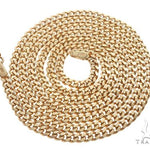 14K Yellow Gold Solid Thin Miami Cuban Link Chain 24 Inches 3mm   65185 - Image 3