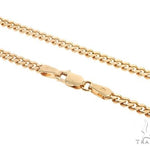 14K Yellow Gold Solid Thin Miami Cuban Link Chain 26 Inches 2.5mm   65897 - Image 1