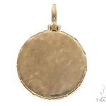 14K Yellow Gold Special Edition Round Photo Pendant Edged Frame 65312 - Image 3