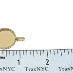 14K Yellow Gold Special Edition Round Photo Pendant Edged Frame 65312 - Image 7