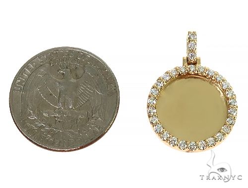14K Yellow Gold Sweet Memories Collection Mini Diamond Photo Pendant 66261 - Image 5