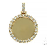 14K Yellow Gold Sweet Memories Collection Mini Diamond Photo Pendant 66262 - Image 1