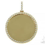 14K Yellow Gold Sweet Memories Collection Diamond Photo Pendant 66282 - Image 1