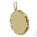 14K Yellow Gold Sweet Memories Collection Large Diamond Photo Pendant 66284 - Image 2