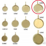 14K Yellow Gold Sweet Memories Collection Large Diamond Photo Pendant 66284 - Image 5