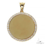 14K Yellow Gold Sweet Memories Collection Diamond Photo Pendant 67368 - Image 1
