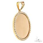 14K Yellow Gold Sweet Memories Collection Diamond Photo Pendant 67368 - Image 2