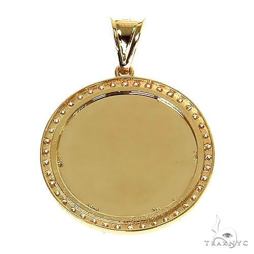 14K Yellow Gold Sweet Memories Collection Diamond Photo Pendant 67368 - Image 4