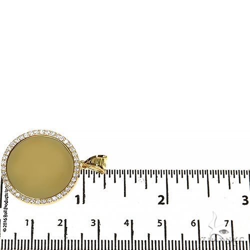 14K Yellow Gold Sweet Memories Collection Diamond Photo Pendant 67368 - Image 6