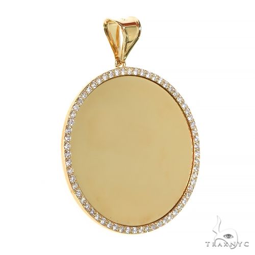 14K Yellow Gold Sweet Memories Collection Diamond Photo Pendant 67371 - Image 2