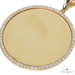 14K Yellow Gold Sweet Memories Collection Diamond Photo Pendant 67371 - Image 3