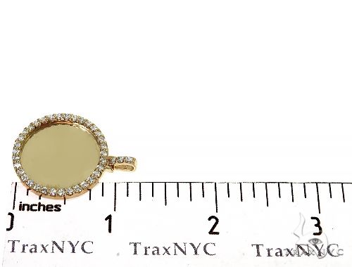 14K Yellow Gold Sweet Memories Collection Medium Diamond Photo Pendant 66278 - Image 7