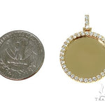 14K Yellow Gold Sweet Memories Collection Medium Diamond Photo Pendant 66277 - Image 5