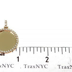 14K Yellow Gold Sweet Memories Collection Medium Diamond Photo Pendant 66277 - Image 6