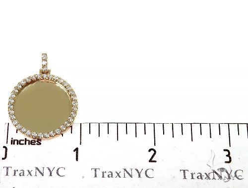 14K Yellow Gold Sweet Memories Collection Medium Diamond Photo Pendant 66277 - Image 6