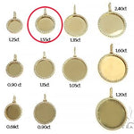 14K Yellow Gold Sweet Memories Collection Medium Diamond Photo Pendant 66277 - Image 8