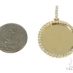14K Yellow Gold Sweet Memories Collection Medium Diamond Photo Pendant 66280 - Image 4