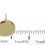 14K Yellow Gold Sweet Memories Collection Medium Diamond Photo Pendant 66280 - Image 5