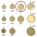 14K Yellow Gold Sweet Memories Collection Medium Diamond Photo Pendant 66280 - Image 7