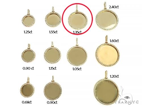 14K Yellow Gold Sweet Memories Collection Medium Diamond Photo Pendant 66280 - Image 7