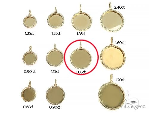 14K Yellow Gold Sweet Memories Collection Medium Diamond Photo Pendant 66281 - Image 7