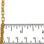 14K Yellow Gold Thin Diamond Cut Solid Anchor Cable Link 18 Inches 3.7mm 70254 - Image 6