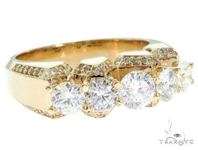 14K Yellow Gold TraxNYC 5-Stone Diamond Ring 61477 - Image 1
