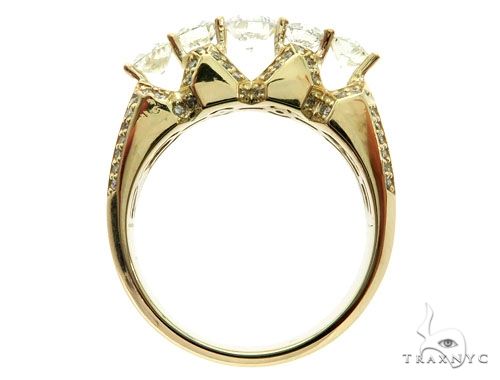 14K Yellow Gold TraxNYC 5-Stone Diamond Ring 61477 - Image 5
