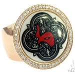 14K Yellow Gold TraxNYC Diamond Photo Ring 65762 - Image 1