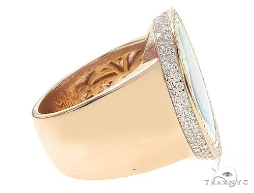 14K Yellow Gold TraxNYC Diamond Photo Ring 65762 - Image 4