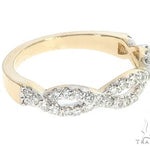 14K Yellow Gold Twisted Diamond Band 65298 - Image 2
