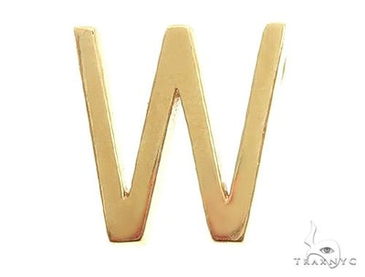 14K Gold W Initial Pendant 66119 - Image 1