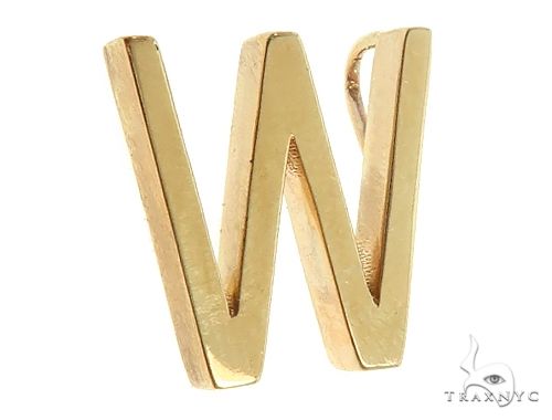 14K Gold W Initial Pendant 66119 - Image 2