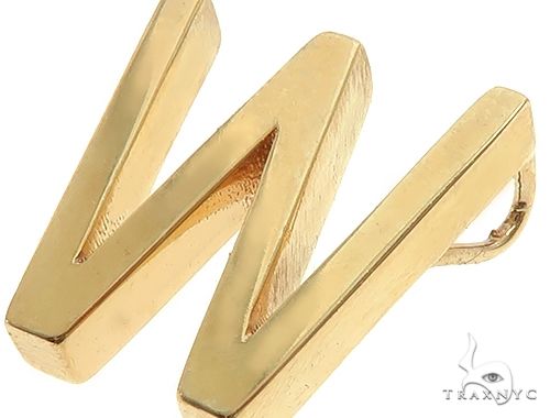 14K Gold W Initial Pendant 66119 - Image 4