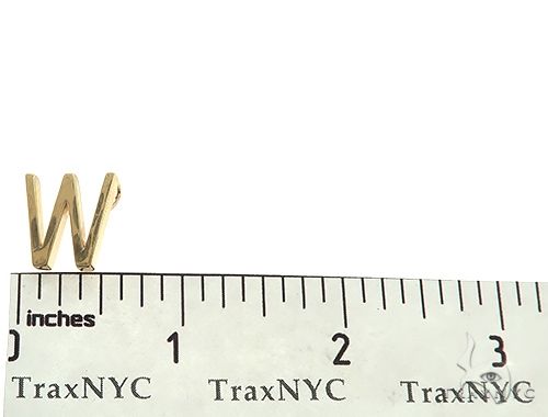 14K Gold W Initial Pendant 66119 - Image 6