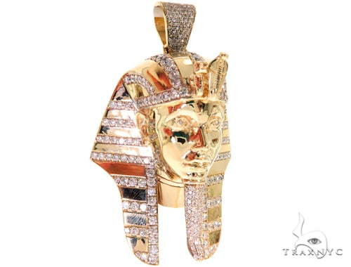 Pharaoh King Tut Diamond Pendant 57679 - Image 2