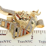 Pharaoh King Tut Diamond Pendant 57679 - Image 9