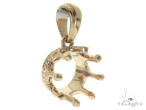 14K Crown Charm Pendant 57701 - Image 4