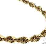 14k Yellow Gold Diamond Cut Solid Rope Link Chain 30 Inches 11mm   68448 - Image 1