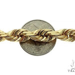 14k Yellow Gold Diamond Cut Solid Rope Link Chain 30 Inches 11mm   68448 - Image 2