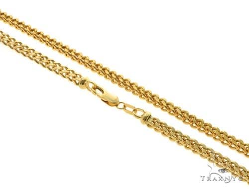 14k Yellow gold Hollow Franco Link Chain 4.5mm  26 Inches   65555 - Image 1