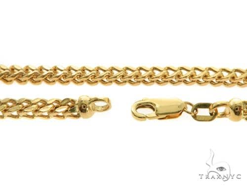 14k Yellow gold Hollow Franco Link Chain 4.5mm  26 Inches   65555 - Image 4