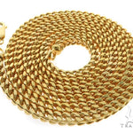 14k Yellow Gold Hollow Franco Link Chain  3.5mm 26 Inches  57294 - Image 6