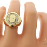 14KY Prong Diamond Gorilla Face Band 57262 - Image 8