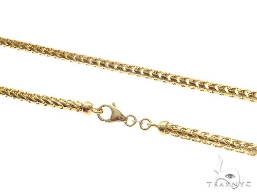 14k Yellow Gold Solid Franco Link  24 Inches 3.8mm   57288 - Image 2
