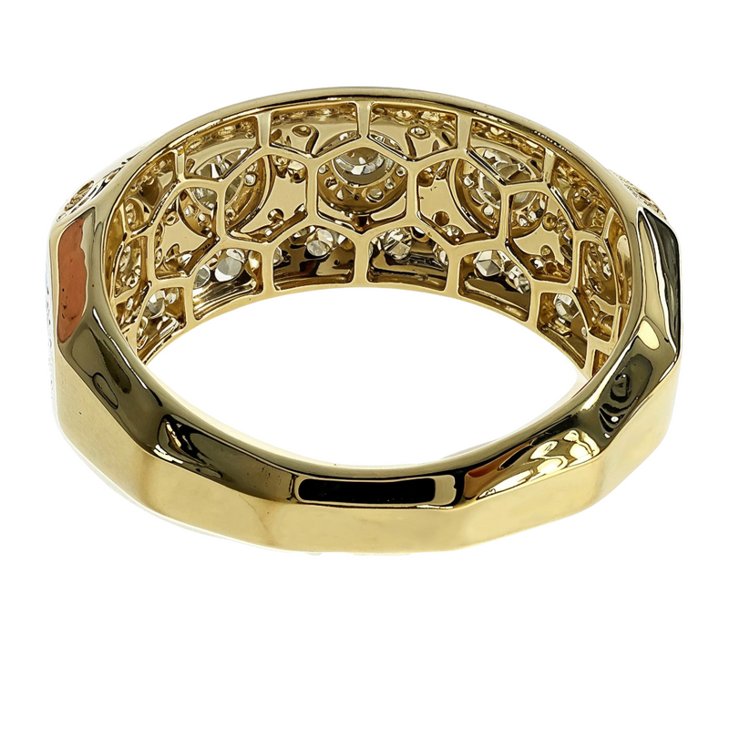 14K Gold Flower Diamond Ring 66171